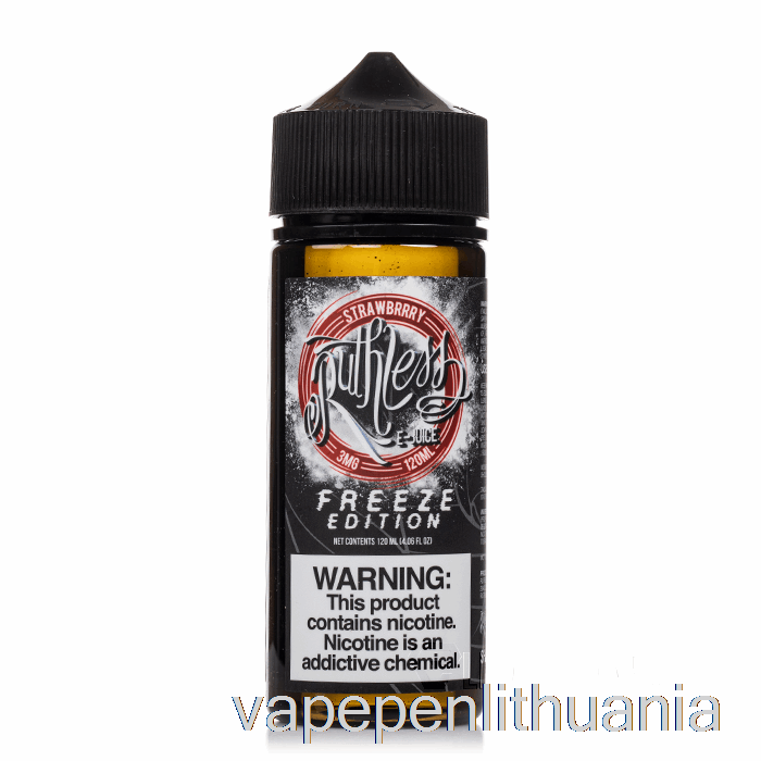 Strawberry - Freeze Edition - Negailestingi Garai - 120ml 3mg Vape Skystis